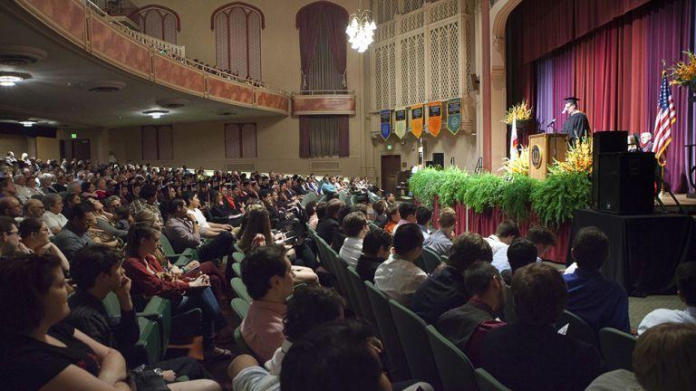 Faye Spanos Concert Hall inside